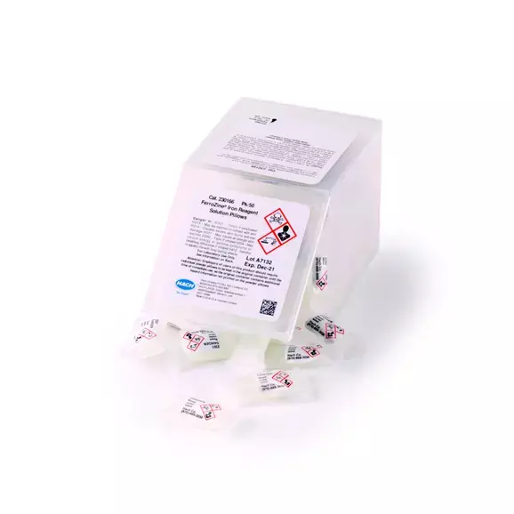 FerroZine® Iron Reagent Solution Pillows, pk/50 FerroZine® Iron Reagent Solution Pillows, pk/50