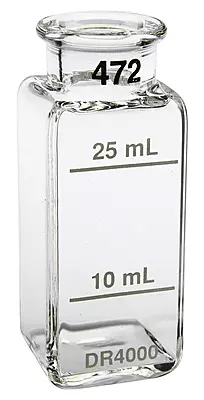Sampe Cell Set for DR4000, 1-inch square glass, matched, set of 4