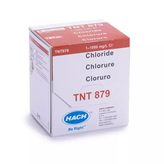Chloride TNTplus Vial Test (1.0-1,000 mg/L Cl), 24 Tests Chloride TNTplus Vial Test (1.0-1,000 mg/L Cl), 24 Tests