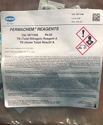 Total Nitrogen Reagent A Powder Pillows, pk/50