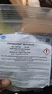 DPD Free Chlorine Reagent Powder Pillows, 5 mL, PK/100