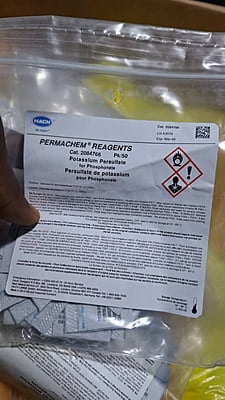 Potassium Persulfate Powder Pillows, pk/50