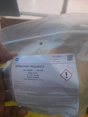 Citric Acid Reagent Powder Pillows for Silica, 10 mL, pk/100