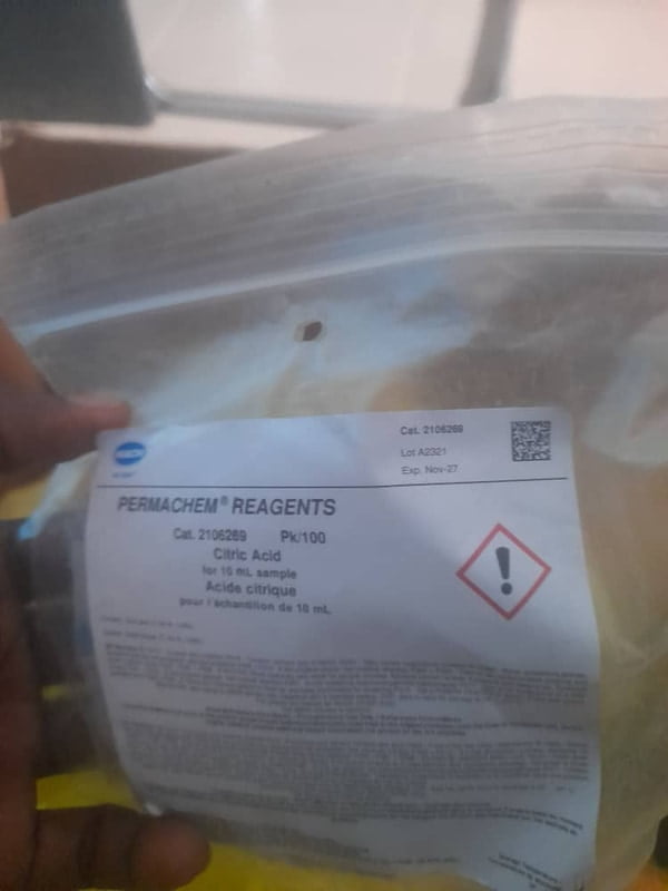 Citric Acid Reagent Powder Pillows for Silica, 10 mL, pk/100