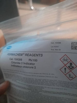Chloride 2 Indicator Powder Pillows, pk/100