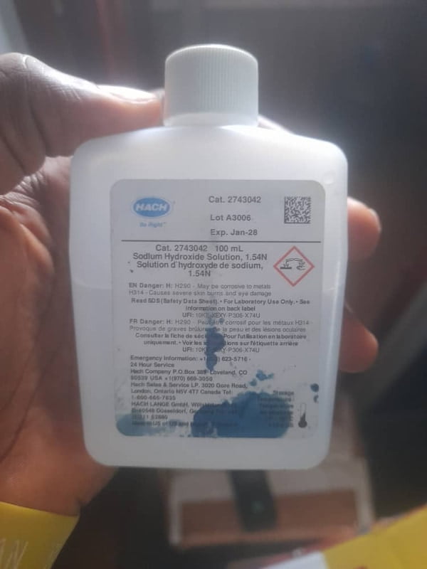 Sodium Hydroxide Solution, 1.54N, 100 mL Sodium Hydroxide Solution, 1.54N, 100 mL