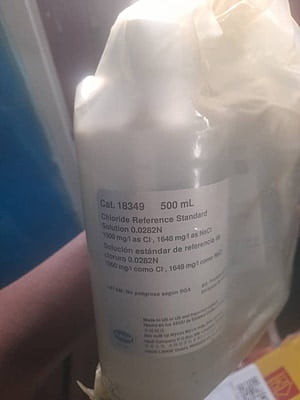 Chloride Standard Solution, 1000 mg/L, 500 mL