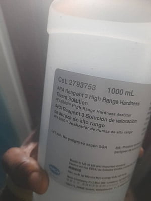 APA6000 High Range Hardness Reagent 3, Titrant, 1L