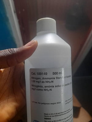 Ammonia Standard Solution, 1 mg/L, 500 mL