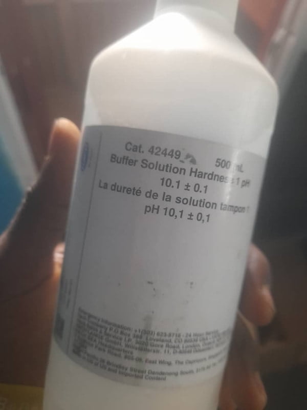 Hardness 1 Buffer Solution, 500 mL Hardness 1 Buffer Solution, 500 mL