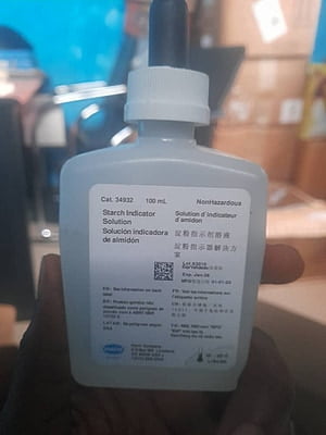 Starch indicator solution, 100 mL MDB
