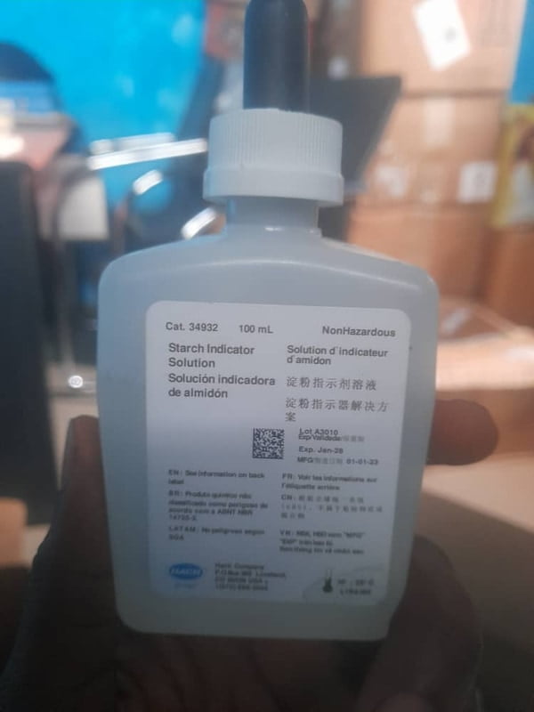 Starch indicator solution, 100 mL MDB Starch indicator solution, 100 mL MDB