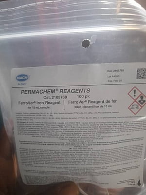 FerroVer® Iron Reagent Powder Pillows, 10 mL, pk/100