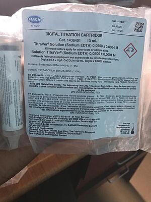 EDTA Digital Titrator Cartridge, 0.0800 M